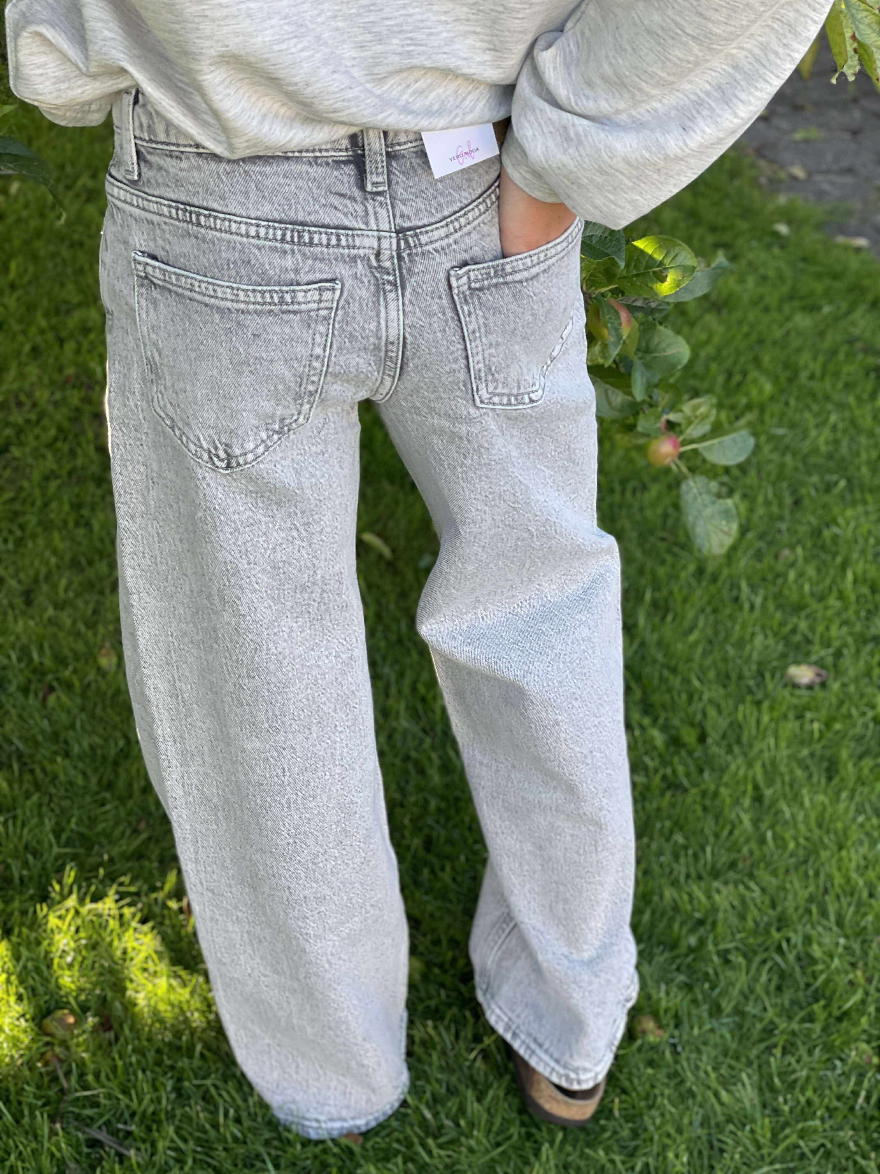 VMTESSA Girl Jeans - Light Grey Denim